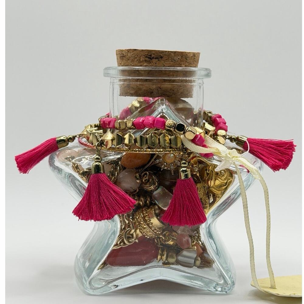 Pink Stardust Jewelry Jar – Pink & Gold Theme - Picture 3 of 8